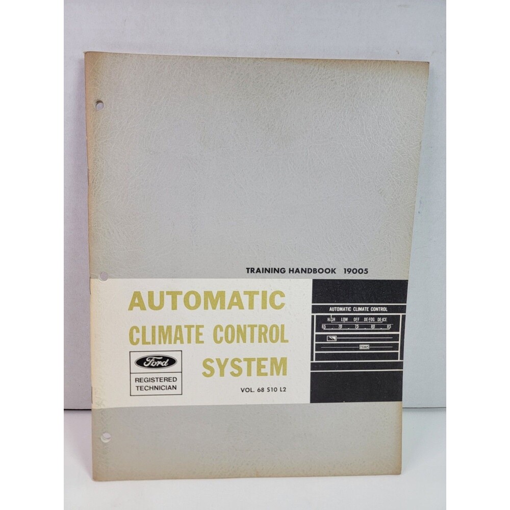 1968 Ford Automatic Climate Control System Training Handbook 19005 FD7943-I